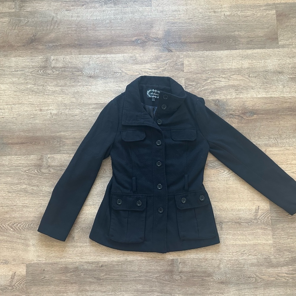 Women's Black Button-Up Jacket